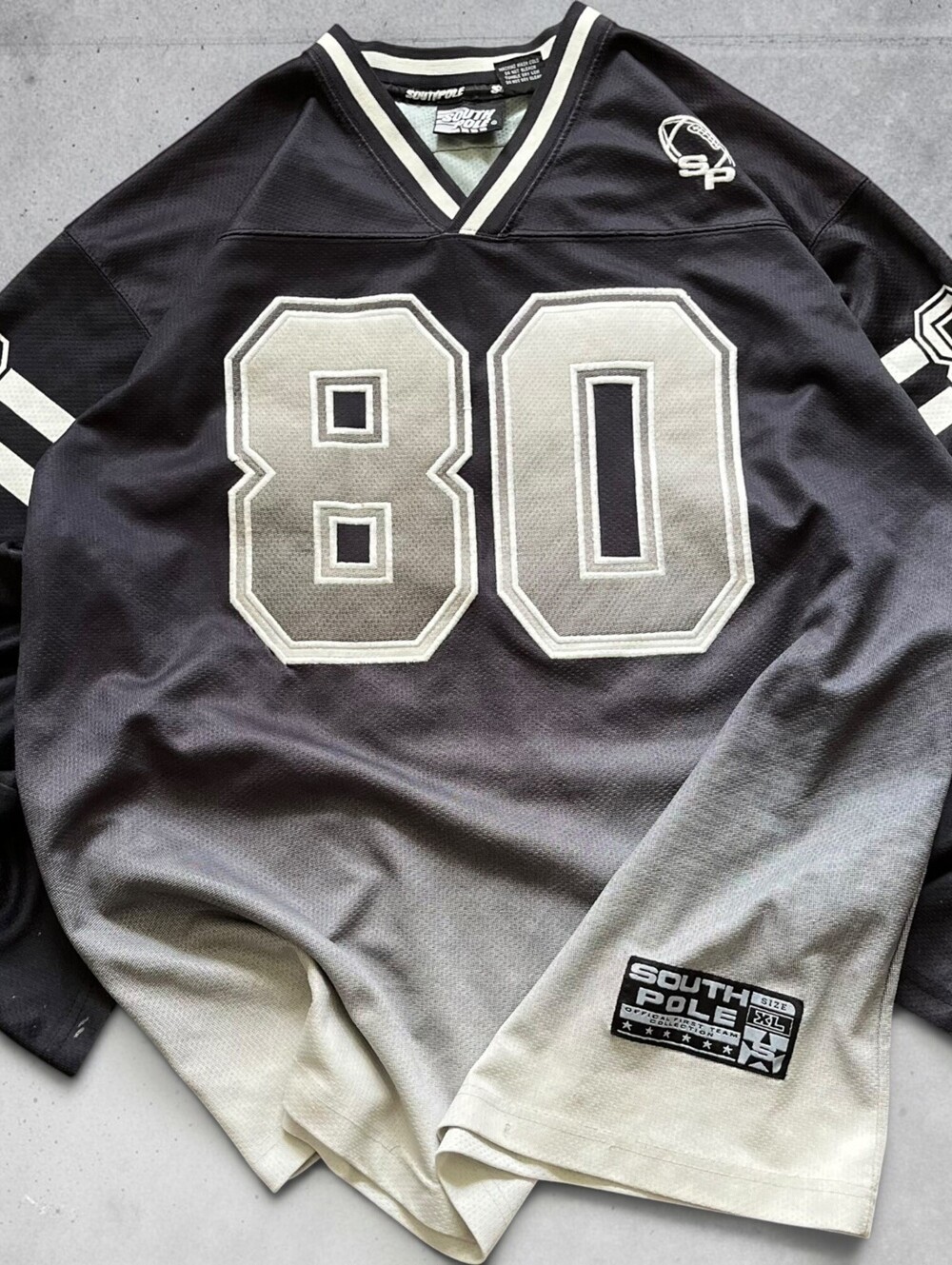 Vintage 90s Y2K Southpole Pullover Hockey Jersey Style Size Mens XL Baggy Silver